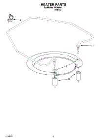 05 - Heater Parts parts for Whirlpool Dishwasher IPU98660 from AppliancePartsPros.com