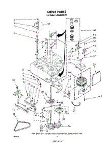03 - Drive parts for Whirlpool Washer LA5580XMW1 from AppliancePartsPros.com