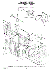 02 - Cabinet Parts parts for Maytag Dryer YMED6400TB0 from AppliancePartsPros.com
