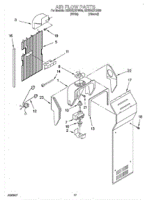 10 - Air Flow parts for Whirlpool Refrigerator CS25AEXHN00 from AppliancePartsPros.com