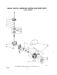 06 - Brake, Clutch, Gearcase, Motor And Pump parts for Whirlpool Washer LA6200XSW0 from AppliancePartsPros.com