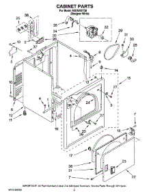 02 - Cabinet Parts parts for Maytag Dryer NED5200TQ0 from AppliancePartsPros.com