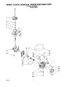 05 - Brake, Clutch, Gearcase, Motor & Pump parts for Whirlpool Washer LBT6233DQ0 from AppliancePartsPros.com