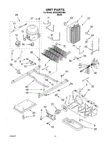 10 - Unit parts for Whirlpool Refrigerator 6GD2SHQXKB01 from AppliancePartsPros.com