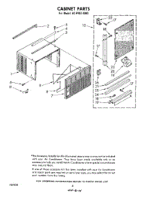 04 - Cabinet Parts parts for Whirlpool Air Conditioner ACP492XM0 from AppliancePartsPros.com