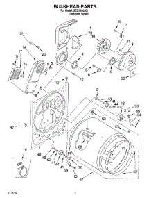 03 - Section parts for Whirlpool Dryer SEDS800JQ1 from AppliancePartsPros.com
