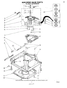 07 - Machine Base parts for Whirlpool Washer LA7450XMW0 from AppliancePartsPros.com