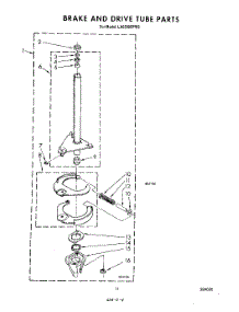 09 - Brake And Drive Tube parts for Whirlpool Washer LA6300XPW5 from AppliancePartsPros.com