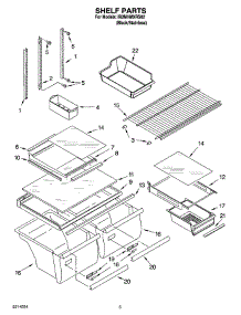 03 - Shelf Parts parts for Whirlpool Refrigerator IR2MHMXRS02 from AppliancePartsPros.com