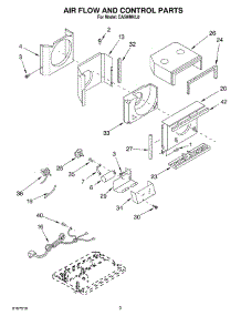 02 - Air Flow And Control parts for Whirlpool Air Conditioner CA5WMVL0 from AppliancePartsPros.com