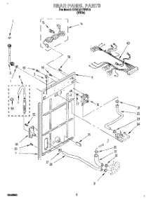 02 - Rear Panel parts for Kitchenaid Washer KAWL517BWH1 from AppliancePartsPros.com