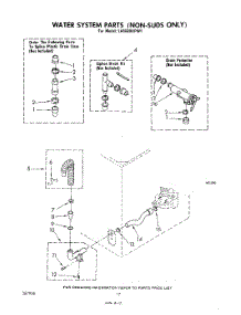 10 - Water System parts for Whirlpool Washer LA6680XPW1 from AppliancePartsPros.com