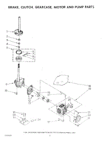 06 - Brake, Clutch, Gearcase, Motor And Pump parts for Whirlpool Washer LA5578XSW1 from AppliancePartsPros.com