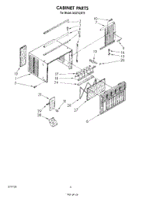 04 - Cabinet , Literature parts for Whirlpool Air Conditioner AC0752XT0 from AppliancePartsPros.com