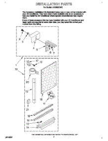 05 - Installation parts for Whirlpool Air Conditioner AR0500XW2 from AppliancePartsPros.com