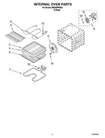 03 - Internal Oven Parts parts for Whirlpool Oven IBD550PRS02 from AppliancePartsPros.com
