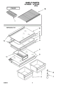 05 - Shelf Parts, Optional Parts parts for Whirlpool Refrigerator IJT181300 from AppliancePartsPros.com
