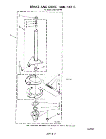 09 - Brake And Drive Tube parts for Whirlpool Washer LA5311XPW4 from AppliancePartsPros.com