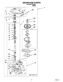 08 - Gearcase Parts parts for Whirlpool Washer IP43004 from AppliancePartsPros.com