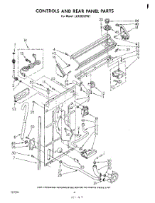 03 - Controls And Rear Panel parts for Whirlpool Washer LA3300XPW1 from AppliancePartsPros.com