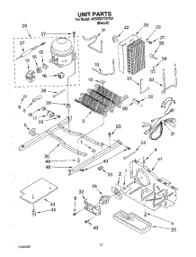 10 - Unit parts for Whirlpool Refrigerator 4KSRS27CHT02 from AppliancePartsPros.com