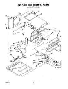 02 - Air Flow And Control parts for Whirlpool Air Conditioner BHAC1000XS3 from AppliancePartsPros.com