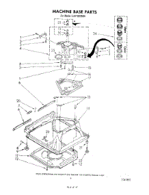 08 - Machine Base parts for Whirlpool Washer LA6150XSW0 from AppliancePartsPros.com