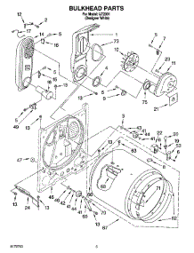 03 - Bulkhead Parts parts for Whirlpool Dryer IJ72001 from AppliancePartsPros.com