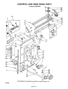03 - Controls And Rear parts for Whirlpool Washer LA3400XPW4 from AppliancePartsPros.com
