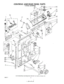 03 - Controls And Rear Panel parts for Whirlpool Washer LA5500XPW4 from AppliancePartsPros.com