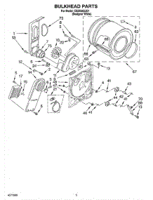 03 - Section parts for Whirlpool Dryer CEDX563JQ1 from AppliancePartsPros.com