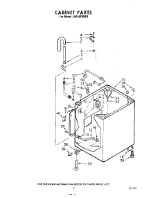 05 - Cabinet parts for Whirlpool Washer LHA6480W1 from AppliancePartsPros.com