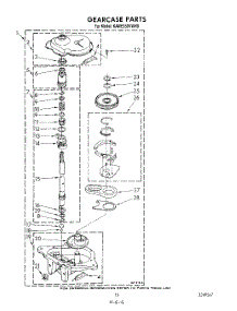10 - Gearcase parts for Kitchenaid Washer KAWE950VAL0 from AppliancePartsPros.com