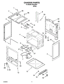 03 - Chassis Parts parts for Whirlpool Range IEP314RQ1 from AppliancePartsPros.com