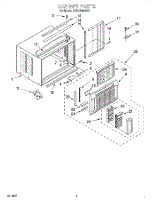 03 - Cabinet parts for Whirlpool Air Conditioner BHAC0830AS1 from AppliancePartsPros.com