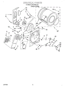 03 - Section parts for Whirlpool Dryer SEDX600HQ0 from AppliancePartsPros.com