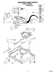 05 - Machine Base Parts parts for Whirlpool Washer IAX4000RQ1 from AppliancePartsPros.com