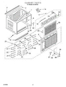03 - Cabinet parts for Whirlpool Air Conditioner CA18WC00 from AppliancePartsPros.com