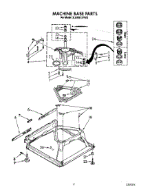 08 - Machine Base parts for Whirlpool Washer 3LA5581XYW0 from AppliancePartsPros.com