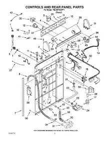 02 - Controls And Rear Panel Parts parts for Whirlpool Washer 7MLSR7523PT1 from AppliancePartsPros.com