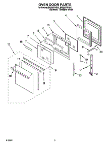 02 - Oven Door Parts parts for Whirlpool Oven IBS550PRQ02 from AppliancePartsPros.com
