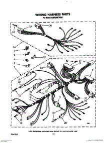 10 - Wiring Harness parts for Kitchenaid Washer KAWE800TWH0 from AppliancePartsPros.com