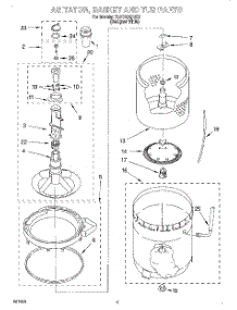 03 - Agitator, Basket And Tub parts for Whirlpool Washer 7LSC9245HQ0 from AppliancePartsPros.com