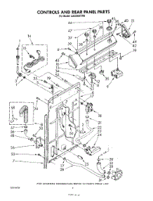 03 - Controls And Rear Panel parts for Whirlpool Washer LA5300XTW0 from AppliancePartsPros.com