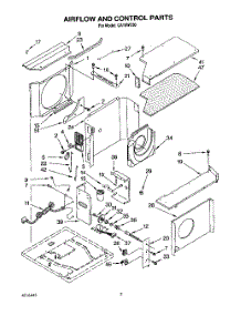 02 - Airflow And Control parts for Whirlpool Air Conditioner CA18WC50 from AppliancePartsPros.com