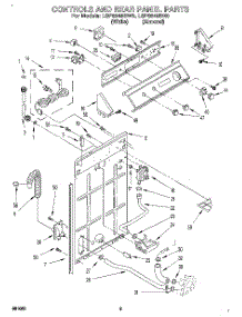 02 - Control And Rear Panel parts for Whirlpool Washer LSP8245BN0 from AppliancePartsPros.com