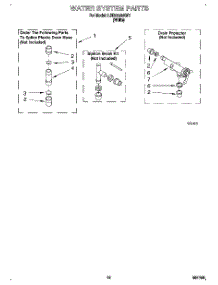10 - Water System parts for Whirlpool Washer LBR6233AW1 from AppliancePartsPros.com