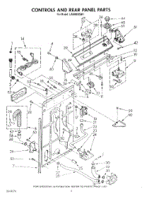 03 - Controls And Rear Panel parts for Whirlpool Washer LA6090XSW1 from AppliancePartsPros.com