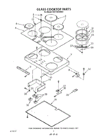 02 - Section parts for Kitchenaid Cooktop KECT365XAL0 from AppliancePartsPros.com