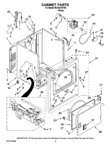 02 - Cabinet Parts parts for Maytag Dryer MGD5870TW0 from AppliancePartsPros.com